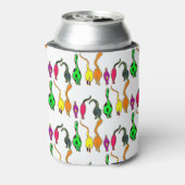 Kleurrijk kattenpeuterpatroon blikjeskoeler (Blikje Achterkant)