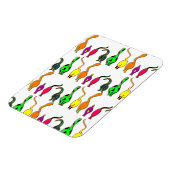 Kleurrijk kattenpeuterpatroon magneet (Linkerzijde)