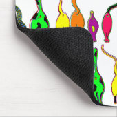 Kleurrijk kattenpeuterpatroon muismat (Hoek)