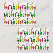 Kleurrijk kattenpeuterpatroon notitiekaartje (Voorkant / Achterkant)