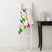 Kleurrijk kattenpeuterpatroon sherpa deken (In situ)