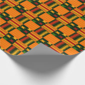 Kleurrijk Kente patroon wrapping papier (Hoek)