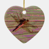 Kleurrijk keramiek ornament van een libel (Achterkant)