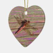 Kleurrijk keramiek ornament van een libel (Links)