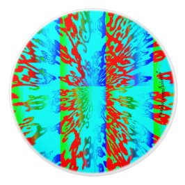 kleurrijk keramische knop