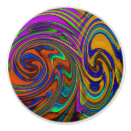 Kleurrijk Keramische Knop