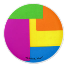 kleurrijk keramische knop