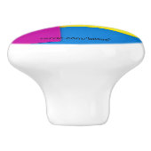 kleurrijk keramische knop (Zijkant)