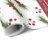 Kleurrijk kerst inpakpapier met tekst (Rol Hoek)