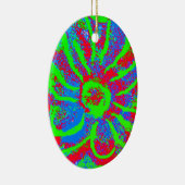 Kleurrijk Kerst Keramisch Ornament (Rechts)