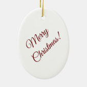 Kleurrijk Kerst Keramisch Ornament (Achterkant)