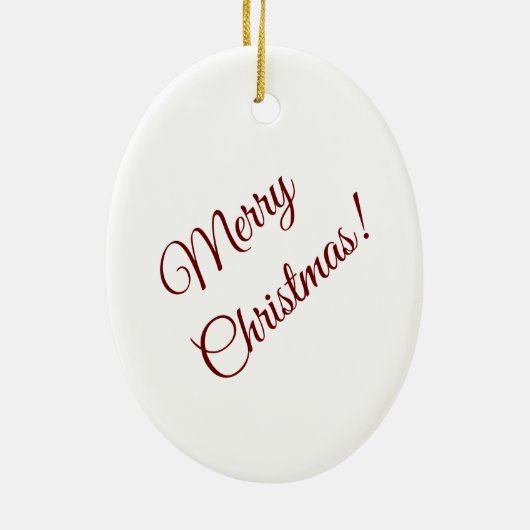 Kleurrijk Kerst Keramisch Ornament (Achterkant)