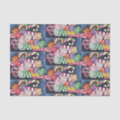 Kleurrijk Kerst Snoep Tissue Papier (Voorkant)