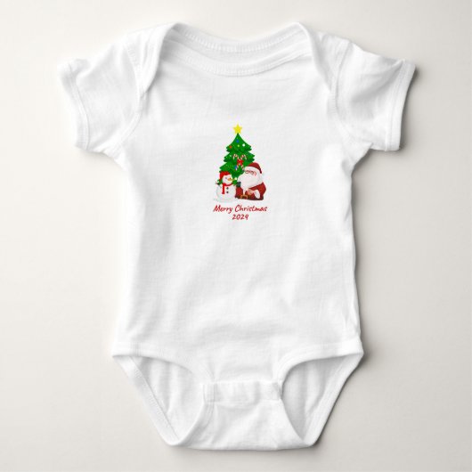 Kleurrijk Kerst T-shirt (Voorkant)