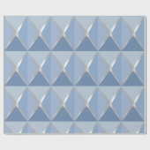 Kleurrijk Kerstblauw Inpakpapier (Vlak)