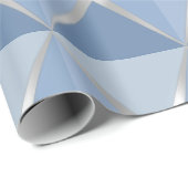 Kleurrijk Kerstblauw Inpakpapier (Rol Hoek)