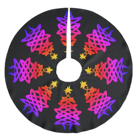 Kleurrijk | KERSTBOOM MOTIEF Rok (Voorkant)