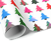 Kleurrijk kerstboominpakpapier cadeaupapier (Rol Hoek)
