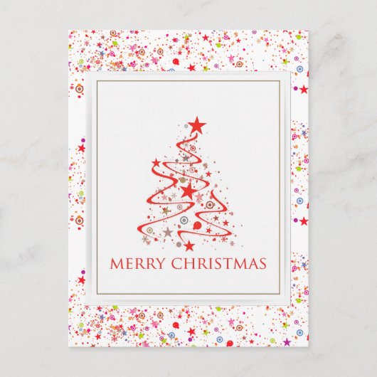 Kleurrijk kerstBriefkaart Feestdagenkaart (Voorkant)