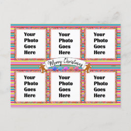 Kleurrijk kerstBriefkaart HAMbWG Briefkaart