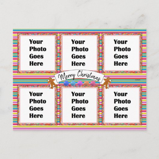 Kleurrijk kerstBriefkaart HAMbWG Briefkaart (Voorkant)