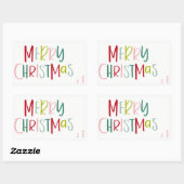 Kleurrijk kerstcadeau-Label van Sticker (Vel)