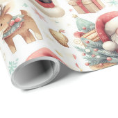 Kleurrijk kerstcadeaupapier cadeaupapier (Rol Hoek)