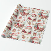 Kleurrijk kerstcadeaupapier cadeaupapier (Uitgerold)