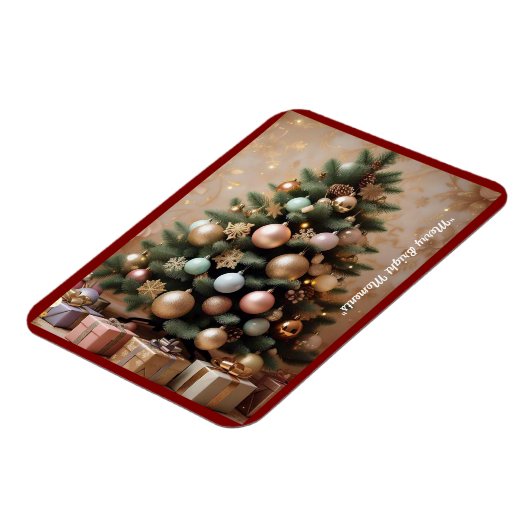 "Kleurrijk kerstdecor" Magneet (Linkerzijde)