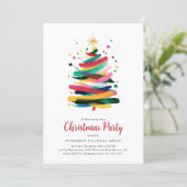 Kleurrijk Kerstfeest Kaart (Staand voorkant)