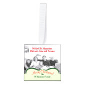 Kleurrijk kerstlamppatroon op maat decoratie (Voorkant)