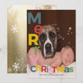 Kleurrijk Kerstmis Foto (Voorkant / Achterkant)