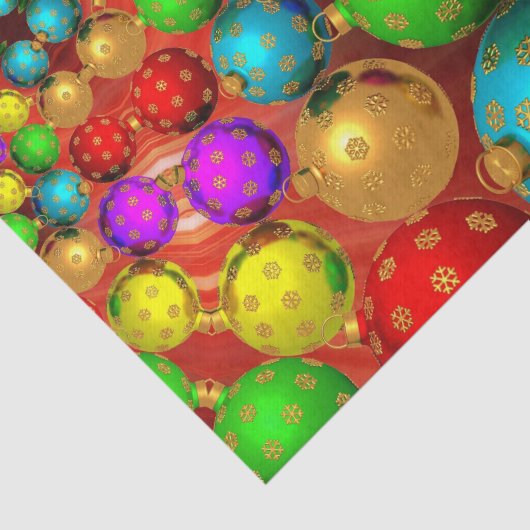Kleurrijk kerstornament Jubilee Tissuepapier (Detail)