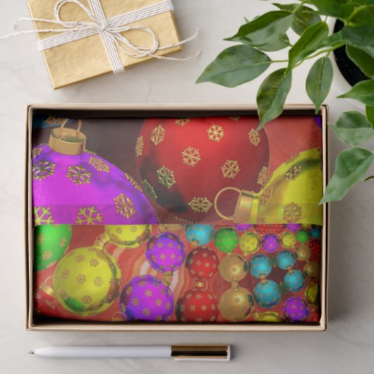 Kleurrijk kerstornament Jubilee Tissuepapier (Geschenk)