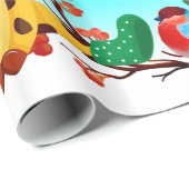 Kleurrijk kerstpapier voor dieren cadeaupapier (Rol Hoek)