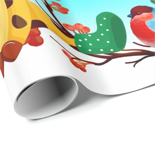 Kleurrijk kerstpapier voor dieren cadeaupapier (Rol Hoek)