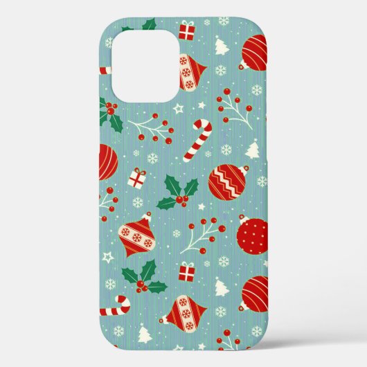 Kleurrijk kerstpatroon Case-Mate iPhone case (Achterkant)