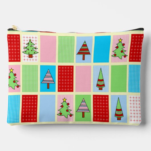 Kleurrijk kerstpatroon etui (Voorkant)