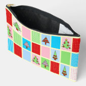 Kleurrijk kerstpatroon etui (Open)