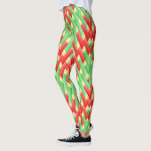 Kleurrijk kerstpatroon leggings (Links)