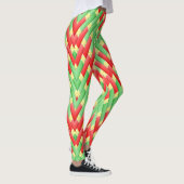 Kleurrijk kerstpatroon leggings (Rechts)