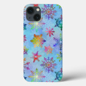 kleurrijk kerstpatroon met snowflakes Case-Mate iPhone case (Achterkant)