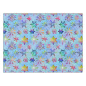  kleurrijk kerstpatroon met snowflakes tafelkleed (Voorkant (Horizontaal))
