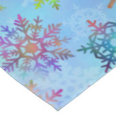 kleurrijk kerstpatroon met snowflakes tafelkleed (Gekanteld)