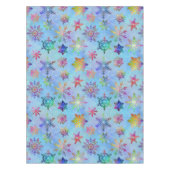 kleurrijk kerstpatroon met snowflakes tafelkleed (Voorkant)