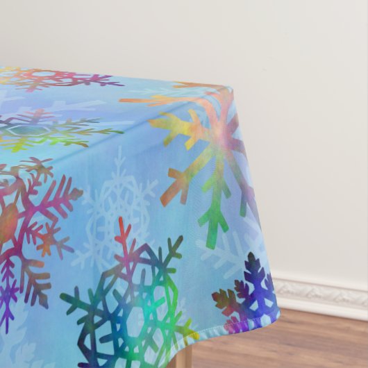 kleurrijk kerstpatroon met snowflakes tafelkleed (Voorbeeld)