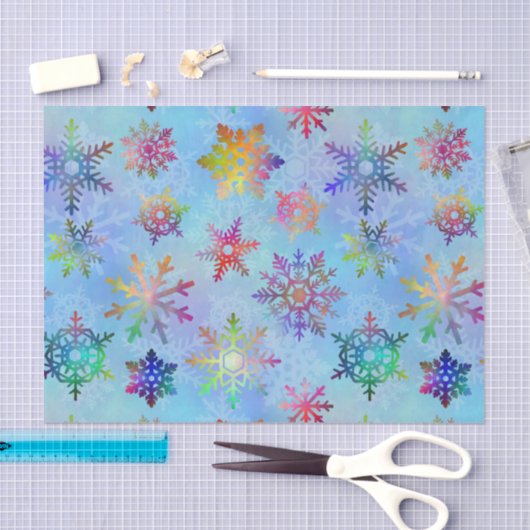  kleurrijk kerstpatroon met snowflakes tissuepapier (Craft)