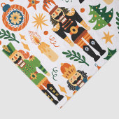 Kleurrijk kerstpatroon met voedingskrakers tissuepapier (Detail)