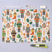 Kleurrijk kerstpatroon met voedingskrakers tissuepapier (Craft)