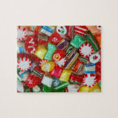 Kleurrijk kerstSnoep Legpuzzel (Horizontaal)